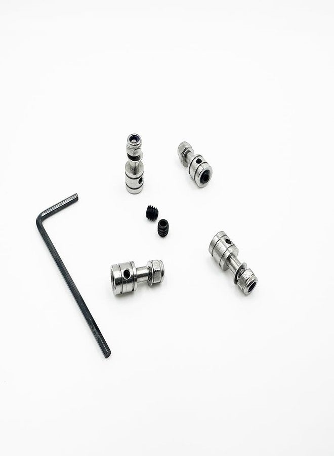 URIMPAVIDO 4PCS 2mm RC Pushrot Connector Adapter Stainless Steel Pushrot Connector Collar for RC Boat DIY Model Toy Parts (2mm) - Image 2